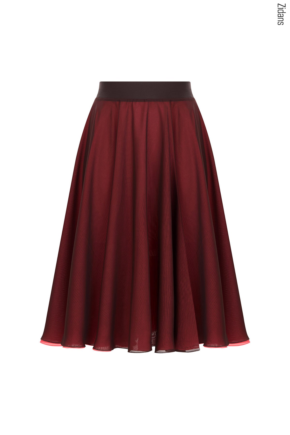 ジダンス リバーシブルリハーサル スカート ZIDANS Two-sided Rehearsal Skirt - Chocolate/Barbariska
