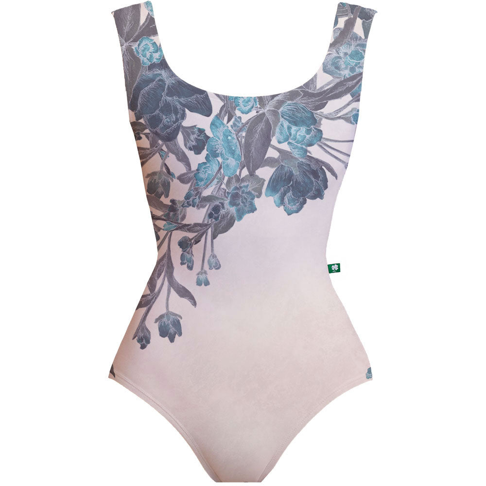 ラッキーレオ レオタード ブルーベル・ギルド・フローラル・クレセント Luckyleo BLUEBELL GILDED FLORAL CRESCENT