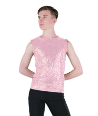 アウィッシュカムトゥルー ダンス衣装  ジャズ  スパンコールスパンデックス ガイタンク A Wish Come True  Sequin Spandex Guy Tank