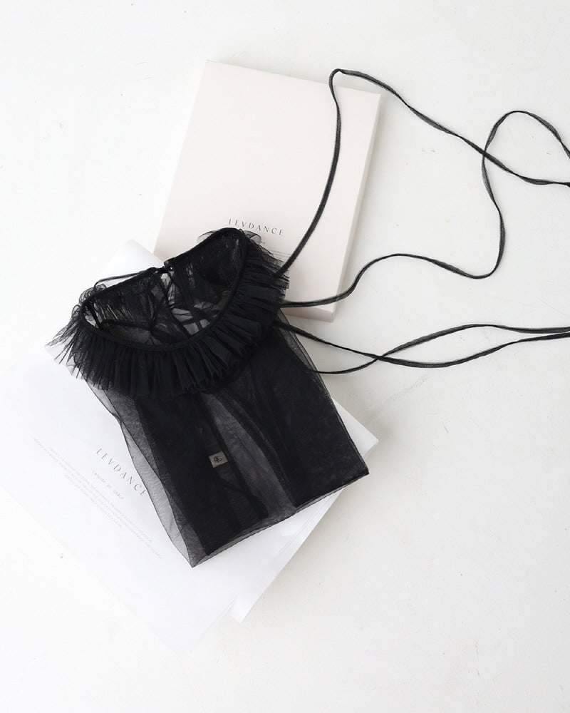 レヴダンス シルフィード チュール ベステ ブラック LEVDANCE sylphide tulle vestee BLACK