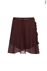 ジダンス ZIDANS ラップスカート Wrap Skirt with Ties - Chocolate