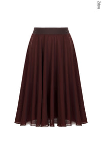 ジダンス リバーシブルリハーサル スカート ZIDANS Two-sided Rehearsal Skirt - Chocolate/Powidl