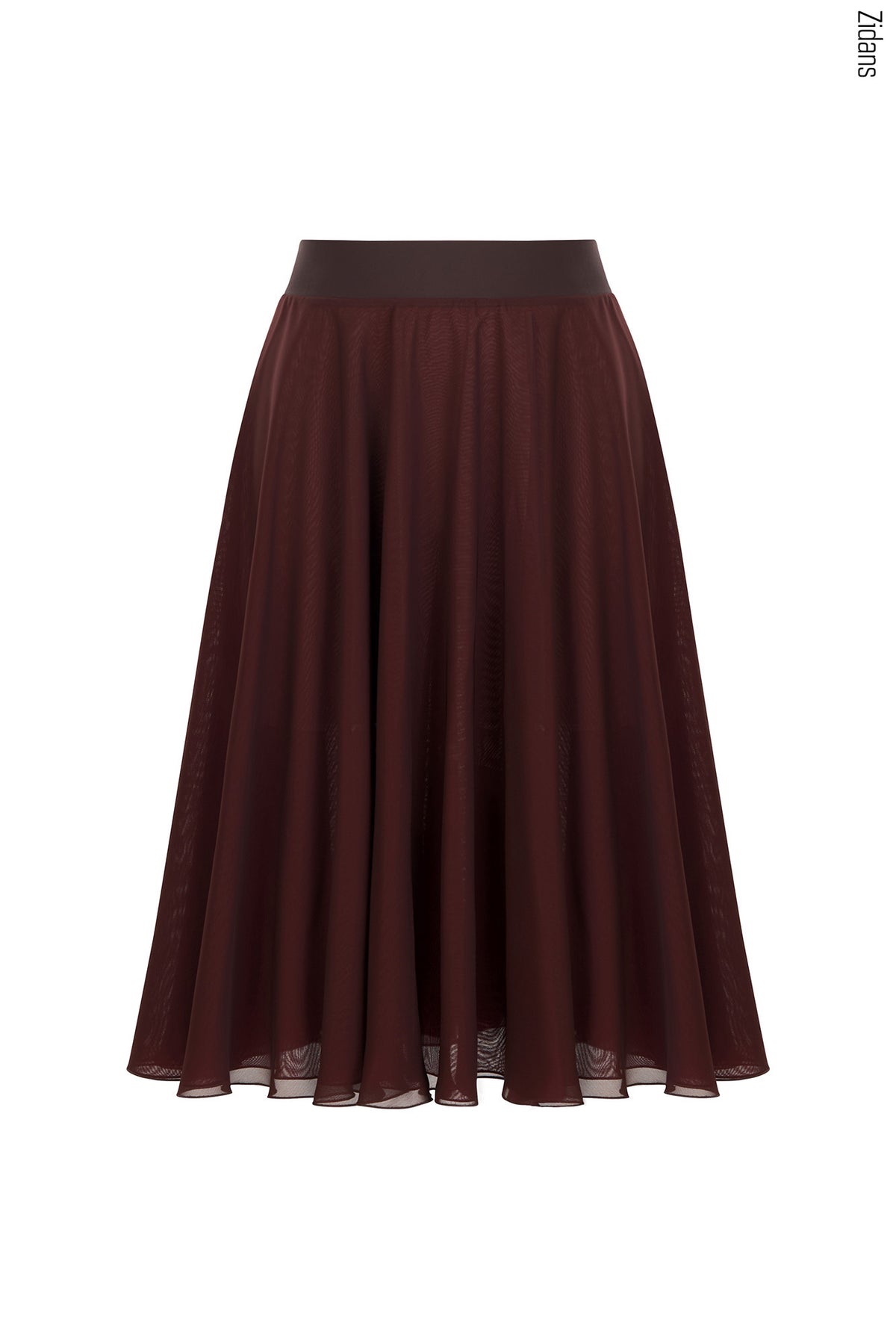 ジダンス リバーシブルリハーサル スカート ZIDANS Two-sided Rehearsal Skirt - Chocolate/Powidl