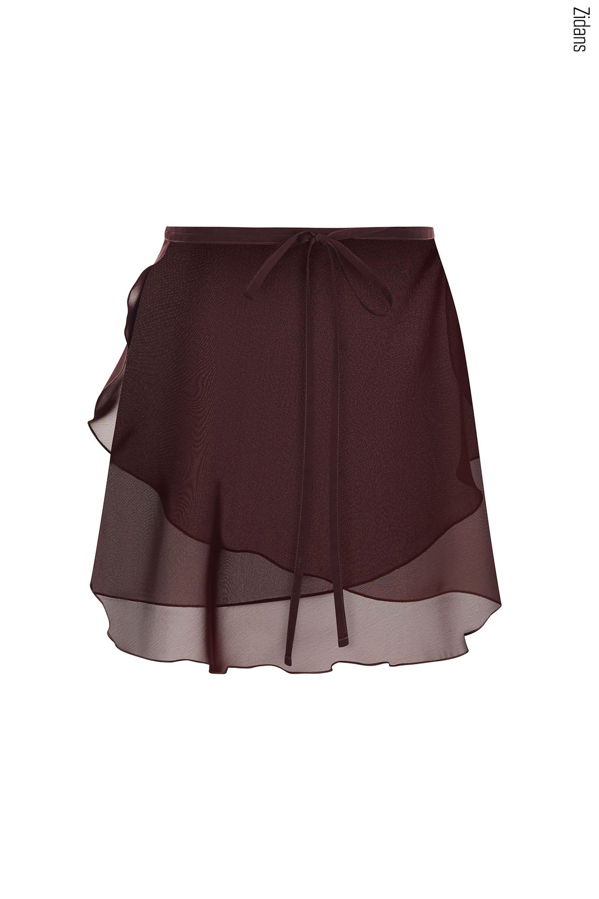 ジダンス ZIDANS ラップスカート Wrap Skirt with Ties - Chocolate