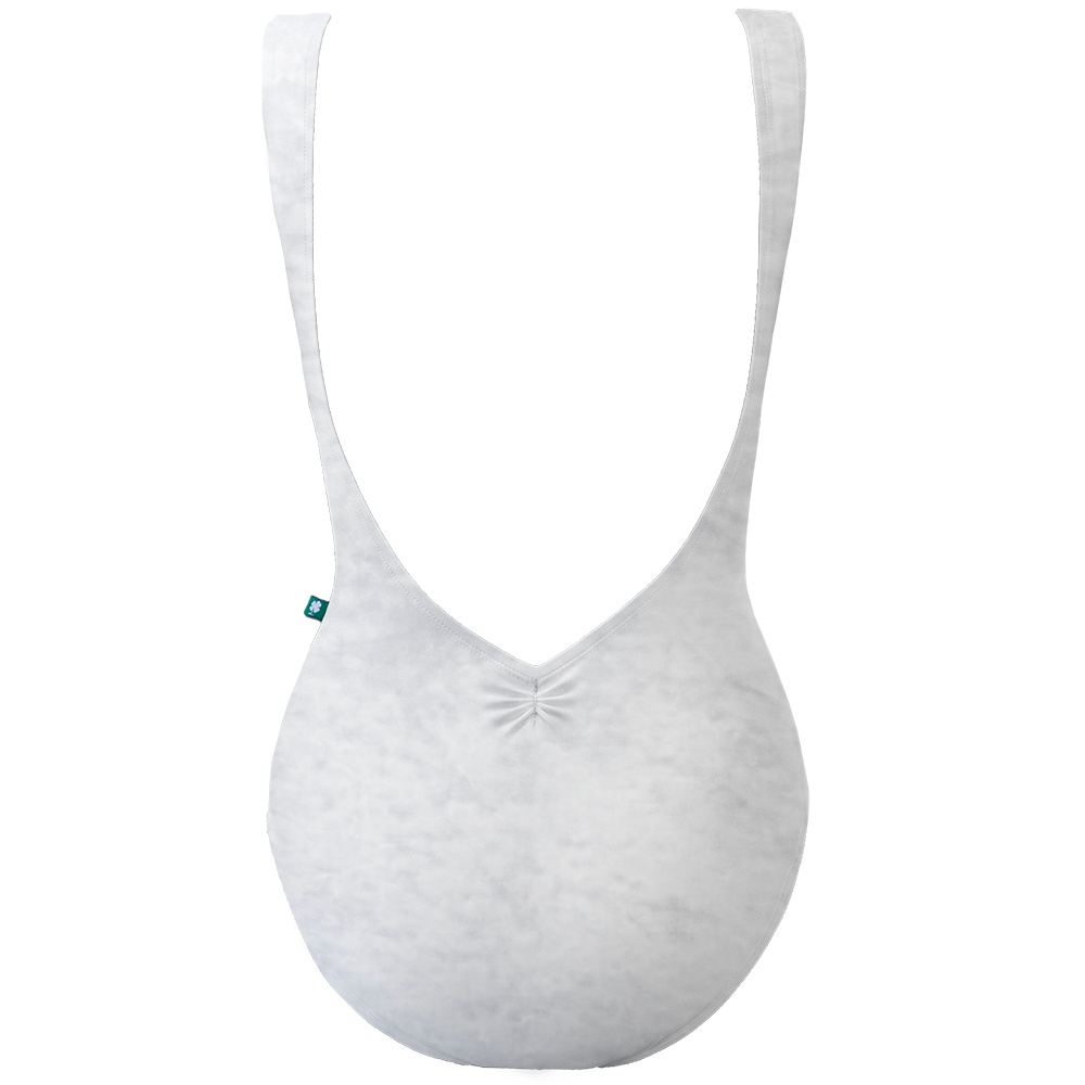ラッキーレオ タンクレオタード Luckyleo WHITE CRUSHED VELVET MOON LOW BACK