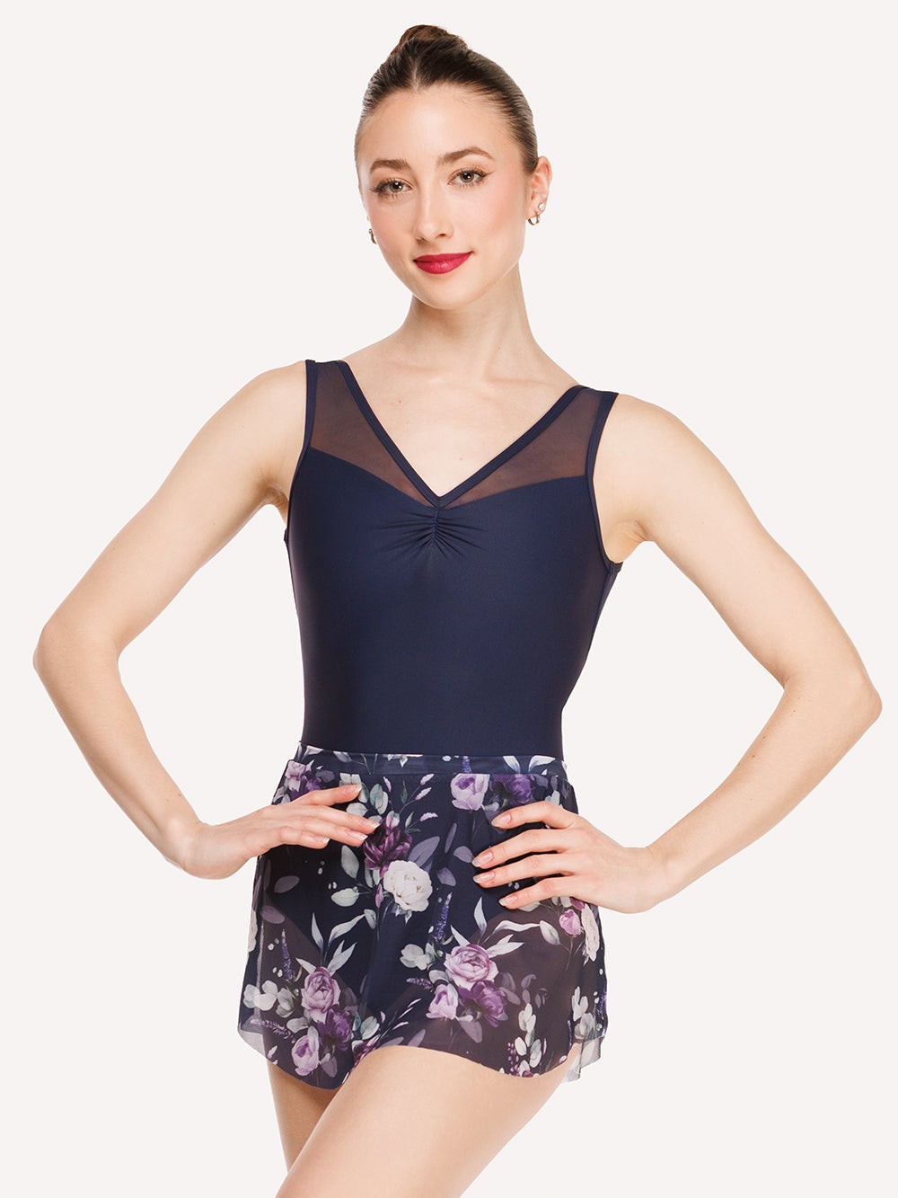 エレベ ダンスウェア チューリップ・スカート Eleve Dancewear Tulip Skirt Moonlit Garden Eclipse Mesh RTW