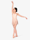 ダブルプラチナム キャミソール モック ラップ パフォーマンス ドレス - ライトピンク【大人】Double Platinum Womens Camisole Mock Wrap Performance Dress - Light Pink