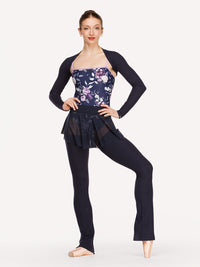 エレベダンスウェア ロングレッグウォーマー Eleve Dancewear Thigh High Leg Warmers Knit Dark Navy RTW