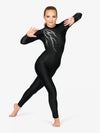 エリッセ ラインストーン長袖パフォーマンスユニタード【大人】Elisse Womens Rhinestone Long Sleeve Performance Unitard