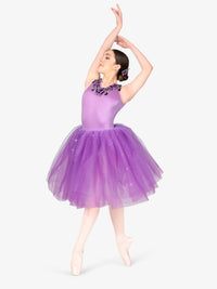 エリッセ タンク 3D 花刺繍パフォーマンスチュチュバレエドレス【子供】Elisse Girls Tank 3D Floral Embroidered Performance Tutu Ballet Dress