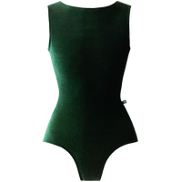 ラッキーレオ ノースリーブレオタード Luckyleo EMERALD VELVET ALLURE