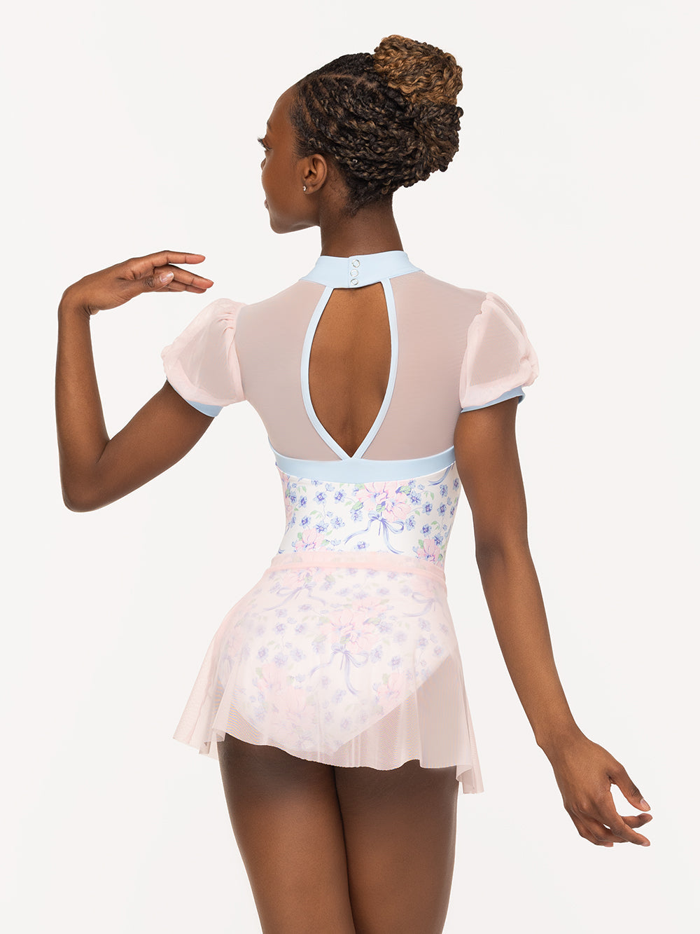 エレベ ダンスウェア フレアースカート Eleve Dancewear Flare Skirt Light Pink Mesh RTW