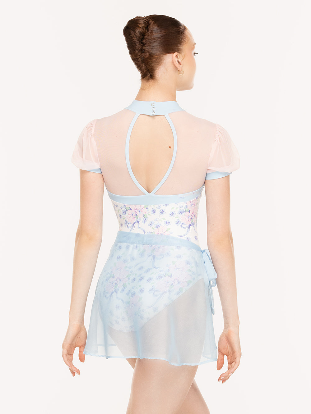 エレベ ダンスウェア スカート Eleve Dancewear Chiffon Mini Tie Skirt True Blue RTW