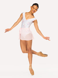 エレベ ダンスウェア スカート Eleve Dancewear Chiffon Mini Tie Skirt Light Pink RTW