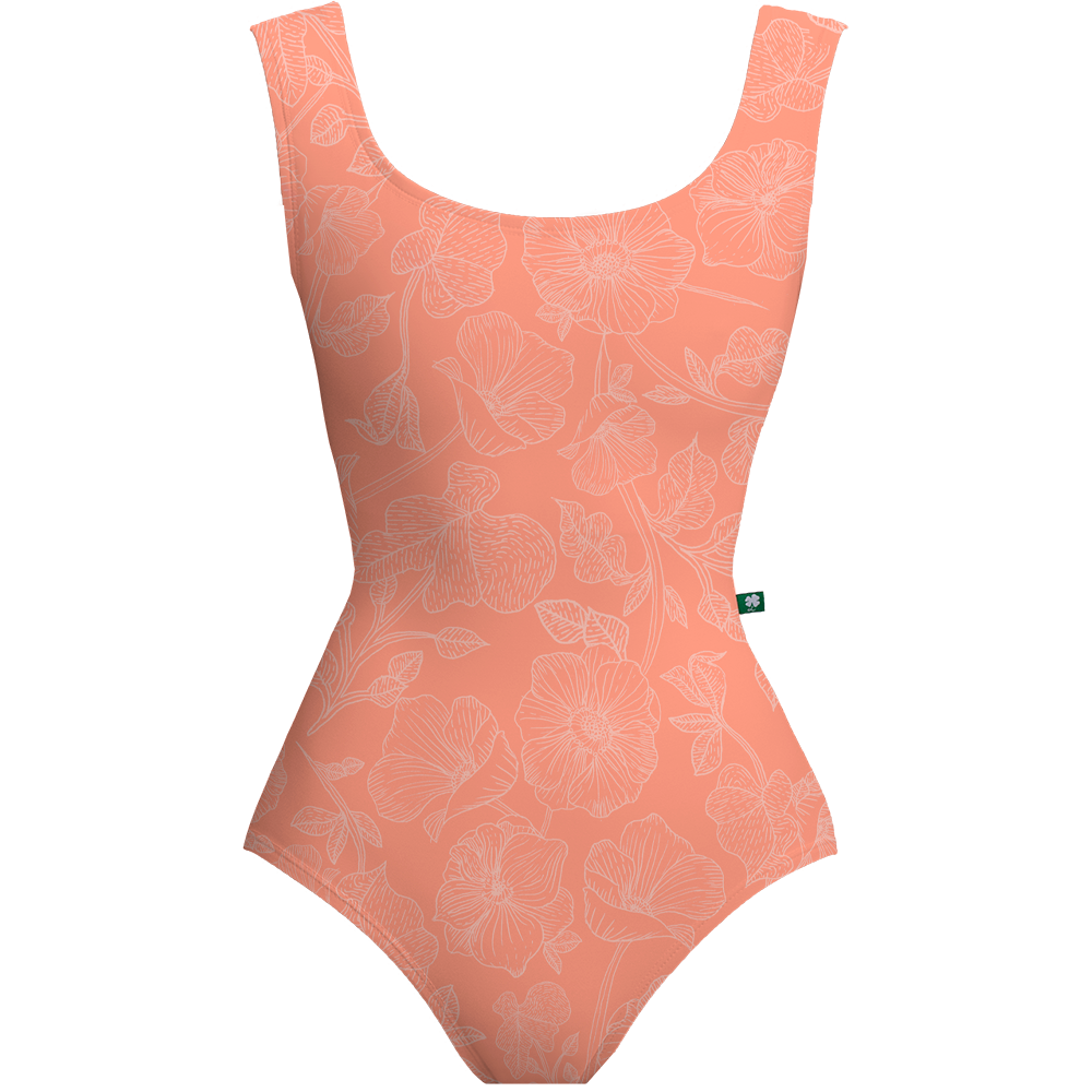 ラッキーレオ タンクレオタード Luckyleo APRICOT ETCHED GARDEN CRESCENT