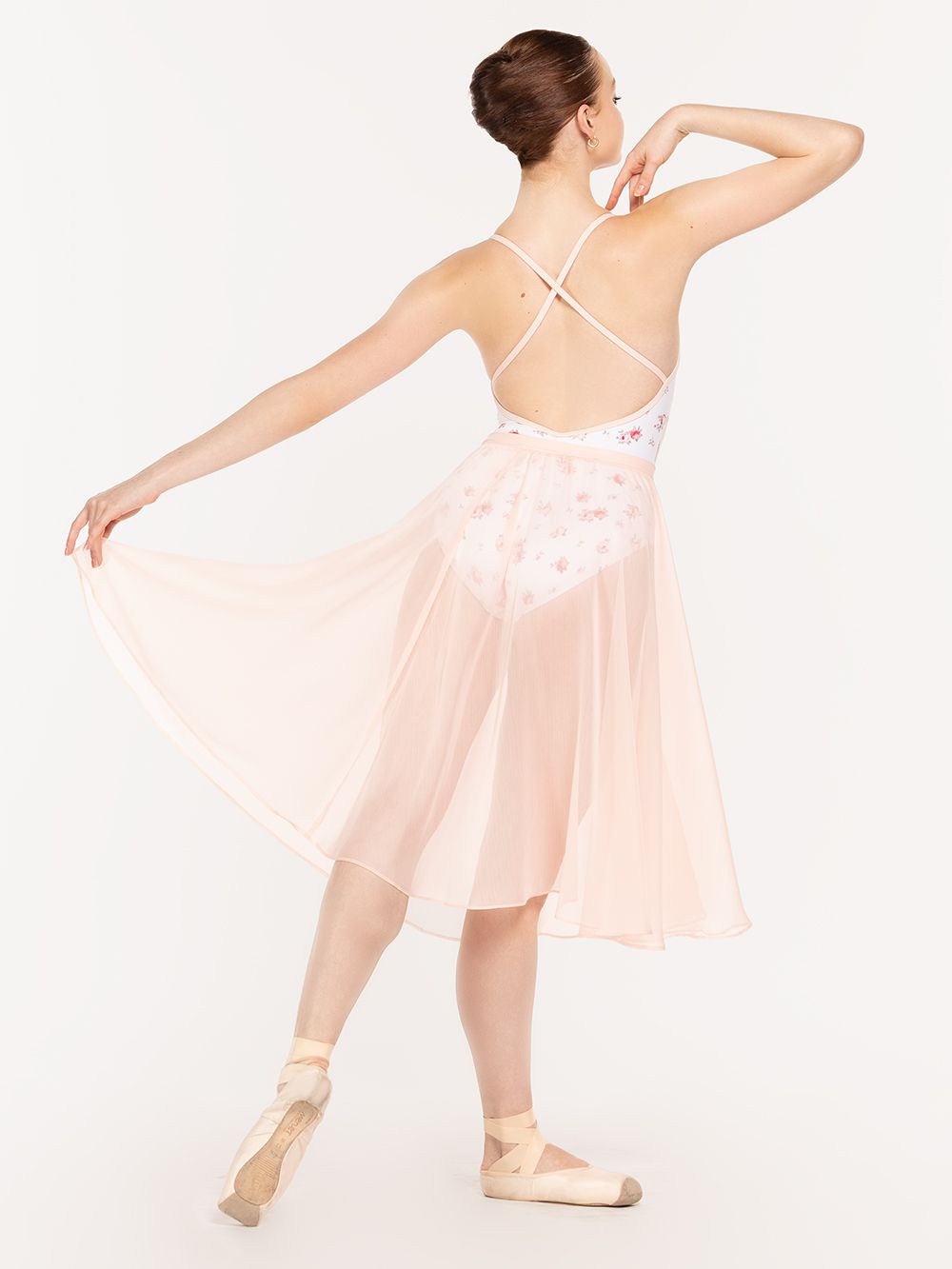 エレベ ダンスウェア シフォン・リハーサル・スカート Eleve Dancewear Chiffon Rehearsal Skirt Pink RTW