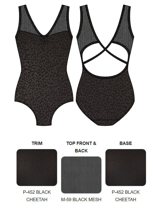 【カスタム】エレベ ダンスウェア タンクレオタード Eleve Dancewear Custom Fabiola Open Back Leotard