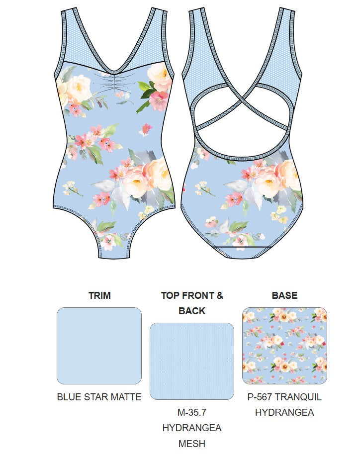 【カスタム】エレベ ダンスウェア タンクレオタード Eleve Dancewear Custom Fabiola Open Back Leotard