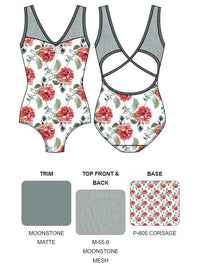 【カスタム】エレベ ダンスウェア タンクレオタード Eleve Dancewear Custom Fabiola Open Back Leotard