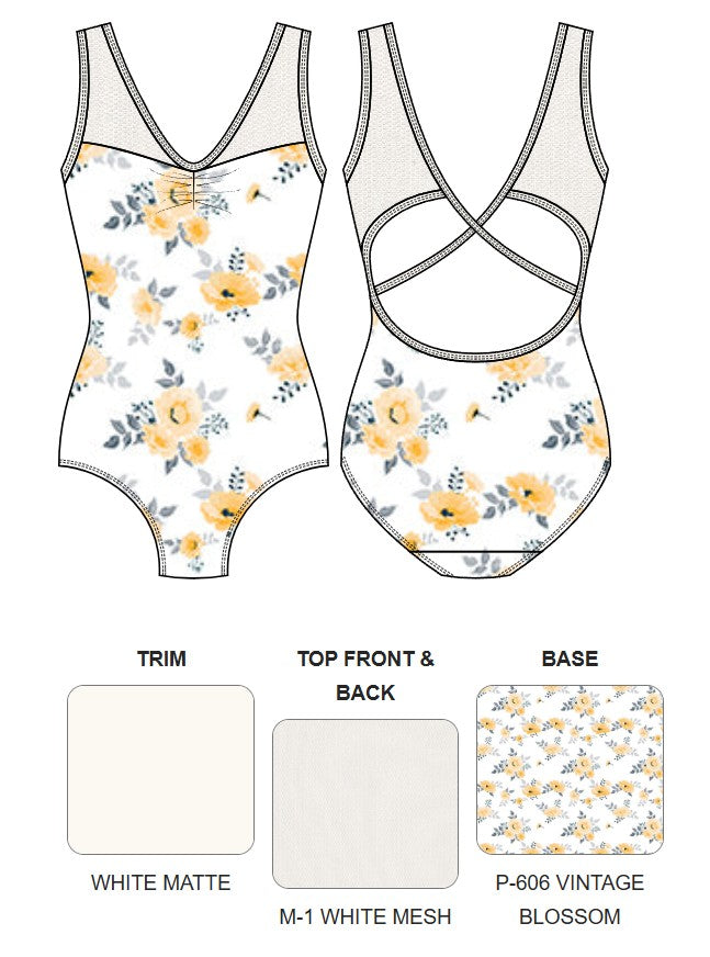 【カスタム】エレベ ダンスウェア タンクレオタード Eleve Dancewear Custom Fabiola Open Back Leotard