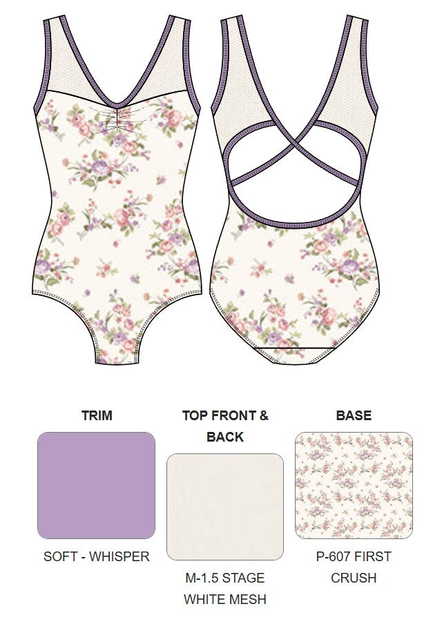 【カスタム】エレベ ダンスウェア タンクレオタード Eleve Dancewear Custom Fabiola Open Back Leotard