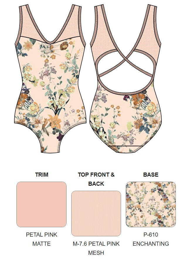 【カスタム】エレベ ダンスウェア タンクレオタード Eleve Dancewear Custom Fabiola Open Back Leotard