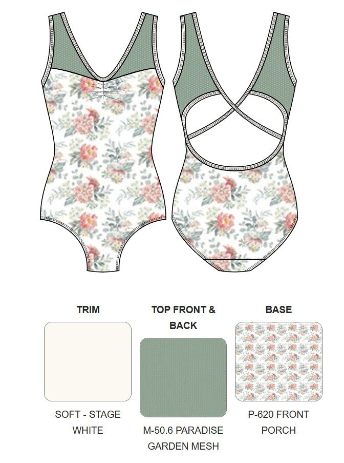 【カスタム】エレベ ダンスウェア タンクレオタード Eleve Dancewear Custom Fabiola Open Back Leotard