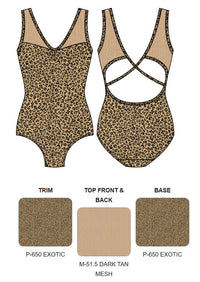 【カスタム】エレベ ダンスウェア タンクレオタード Eleve Dancewear Custom Fabiola Open Back Leotard