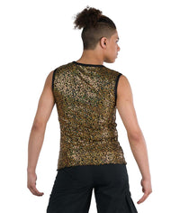 アウィッシュカムトゥルー ダンス衣装  ジャズ  スパンコールスパンデックス ガイタンク A Wish Come True  Sequin Spandex Guy Tank