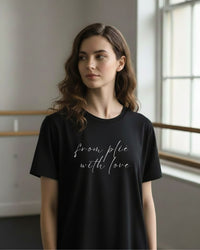 オーレント バレエ Tシャツ｜フロム・プリエ・ウィズ・ラブ aurent.｜from plié with love（Black）