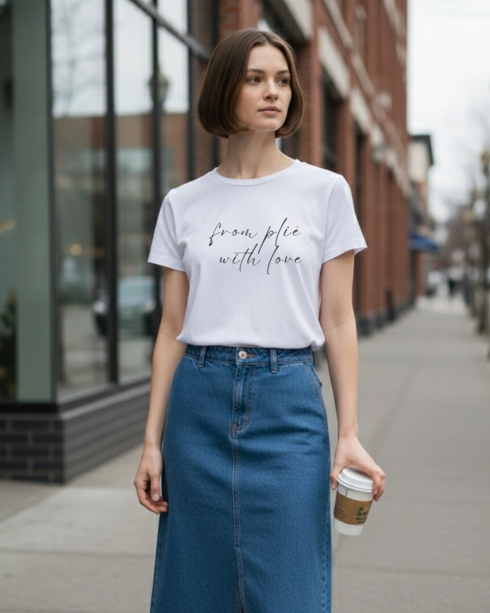 オーレント バレエ Tシャツ｜フロム・プリエ・ウィズ・ラブ aurent.｜from plié with love（White）