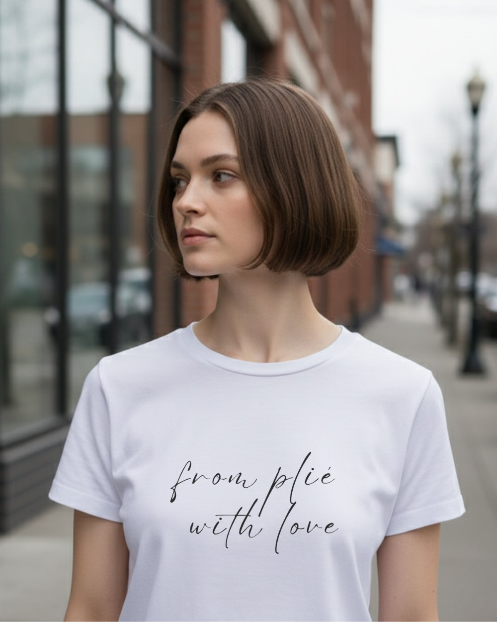 オーレント バレエ Tシャツ｜フロム・プリエ・ウィズ・ラブ aurent.｜from plié with love（White）