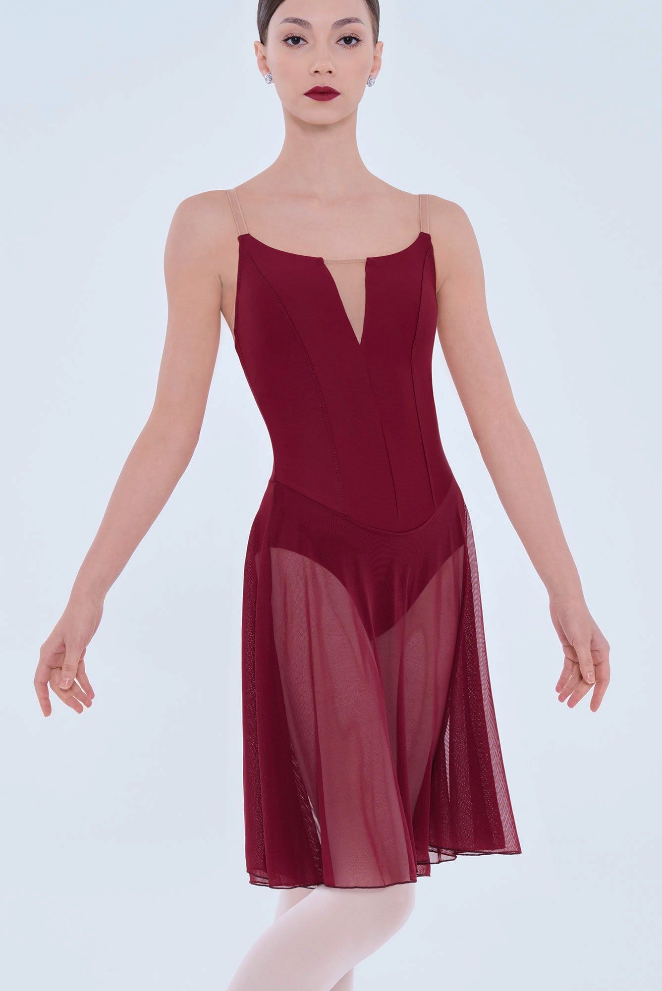 ウエアモア　wearnoi バレエドレス　レオタード　ミニスカート付き メーカーお取り寄せWEAR MOI チュールドレスレオタード AZUREA