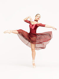 エレベ ダンスウェア ローラ レース レオタード Eleve Dancewear Lola Leotard Garnet Lace RTW