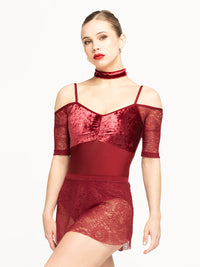 エレベ ダンスウェア ローラ レース レオタード Eleve Dancewear Lola Leotard Garnet Lace RTW