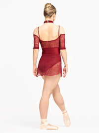 エレベ ダンスウェア チューリップ・スカート Eleve Dancewear Tulip Skirt Garnet Zinnia Lace RTW
