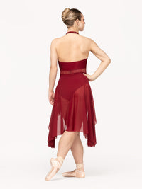 エレベ ダンスウェア ドラゴンフライ ショートスカート Eleve Dancewear Dragonfly Short Skirt Garnet Mesh RTW