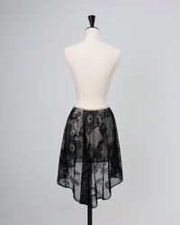 レヴダンス スカート LEVDANCE grace antique lace pull-on skirt BLACK