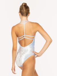 エレベ ダンスウェア イリア・レオタード Eleve Dancewear Ilia Leotard True Blue Crushed Velvet RTW