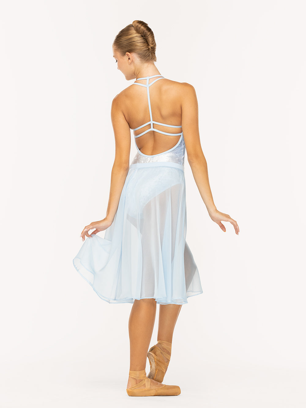 エレベ ダンスウェア シフォン・リハーサル・スカート Eleve Dancewear Chiffon Rehearsal Skirt True Blue RTW