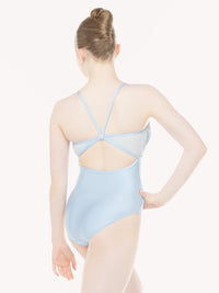 エレベ ダンスウェア マッケンジー レオタード Eleve Dancewear Mackenzie Leotard True Blue Crushed Velvet RTW
