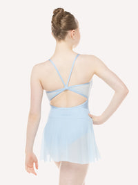 エレベ ダンスウェア マッケンジー レオタード Eleve Dancewear Mackenzie Leotard True Blue Crushed Velvet RTW