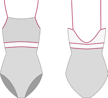 【期間限定】デラロミラノ ブリジッド キャミソールレオタード  DellaLo' Milano Holiday CC Brigid 2018 - Dance Leotard