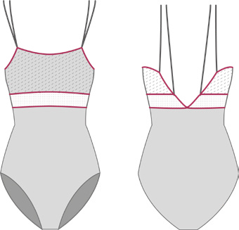 【期間限定】デラロミラノ キャミソールレオタード DellaLo' Milano Holiday CC Brigid GL - Dance Leotard