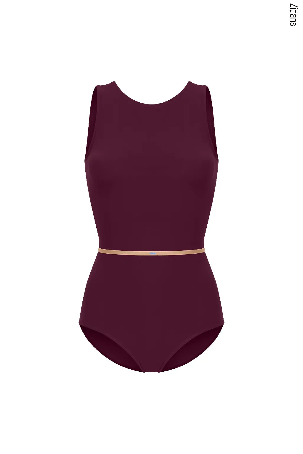 ジダンス ラインズ レオタード ZIDANS Sleeveless Leotard - Wine