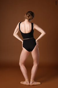 ジダンス ラインズ レオタード ZIDANS Sleeveless Leotard - Black