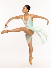 エレベ ダンスウェア イリア・レオタード スペアミント・ベルベット Eleve Dancewear Ilia Leotard Spearmint Crushed Velvet RTW