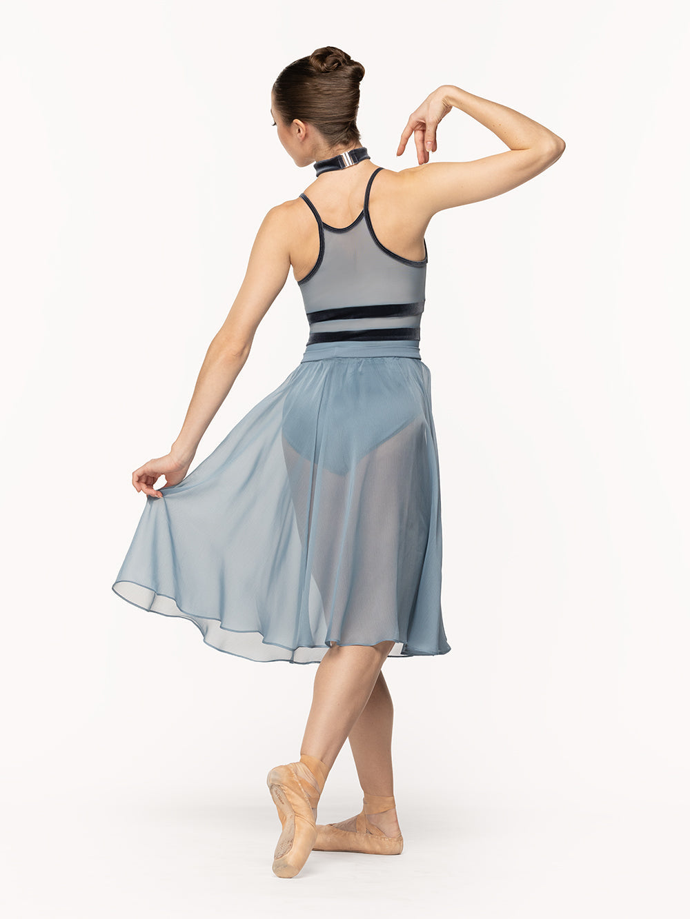 *エレベ ダンスウェア シフォン・リハーサル・スカート Eleve Dancewear Chiffon Rehearsal Skirt Light Jean RTW