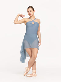 エレベ ダンスウェア ドラゴンフライ ショートスカート Eleve Dancewear Dragonfly Short Skirt Light Jean Mesh RTW