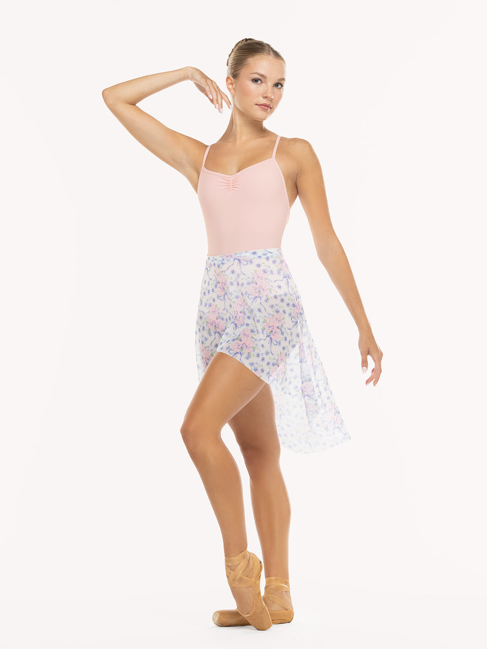 エレベ ダンスウェア ロング丈ハイロースカート Eleve Dancewear Long High-Low Skirt Encore Mesh RTW